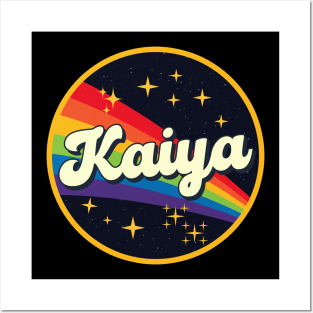 Kaiya // Rainbow In Space Vintage Style Posters and Art